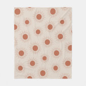 Minimalistisch Terracotta Abstrakt Boho Fleecedecke (Vorderseite)