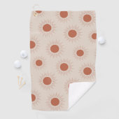 Minimalistisch Terracotta Abstrakt Boho Golfhandtuch (Insitu)