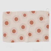 Minimalistisch Terracotta Abstrakt Boho Golfhandtuch (Horizontal)