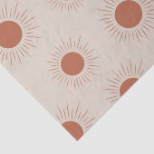 Minimalistisch Terracotta Abstrakt Boho Seidenpapier (Detail)