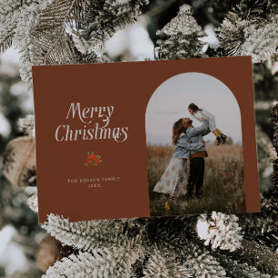 Minimalistisch Terracotta Arch Frohe Weihnachten F