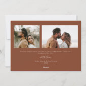 Minimalistisch Terracotta Arch Frohe Weihnachten F (Rückseite)