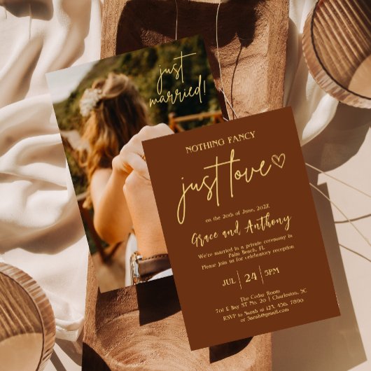 Minimalistisch Terracotta Bohemisches Foto Persona Save The Date