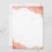 Minimalistisch Terracotta Boho Desert Baby Dusche Einladung (Rückseite)