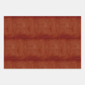 Minimalistisch Terracotta Brown Solid Texture Eleg Geschenkpapier Set (Vorderseite)