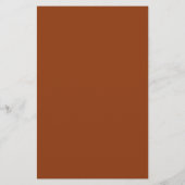 Minimalistisch Terracotta Modernes Hochzeitsmenü (Rückseite)