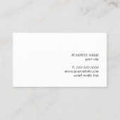 Minimalistisch Textur Beige Berater Brown Visitenkarte (Rückseite)