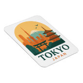 Minimalistisch Tokyo Japan Travel Souvenir Magnet (Rechte Seite)