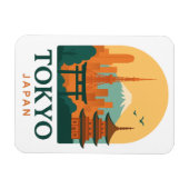 Minimalistisch Tokyo Japan Travel Souvenir Magnet (Horizontal)