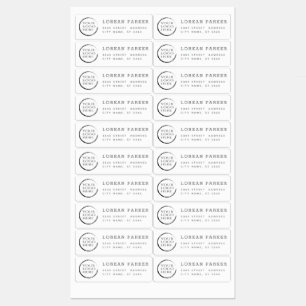 Minimalistisch trendy einfach schlicht Ihr Logo-La Etiketten