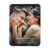 Minimalistisch Trendy Ersetzen Foto Save the Date Magnet (Vertikal)