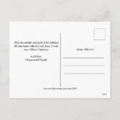 Minimalistisch Trendy Modernes Foto Weihnachten (Rückseite)