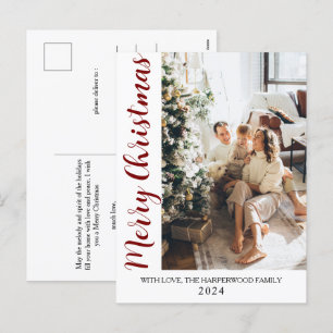 Minimalistisch Trendy Modernes Foto Weihnachten