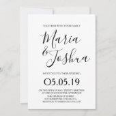Minimalistisch Tulip Floral Botany Wedding Einladung (Vorderseite)