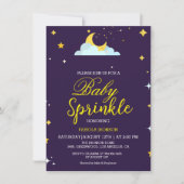 Minimalistisch über dem Mond Babybrunch-Dusche Einladung (Vorderseite)