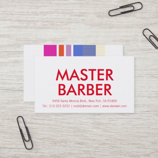 Minimalistisch und Beruflich Visitenkarte (Vorderseite/Rückseite Beispiel)