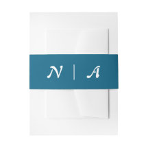 Minimalistisch und Chic | Blau-Weiß-Monogramm