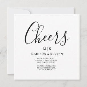 Minimalistisch und Chic   Hochzeit Save The Date