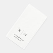 Minimalistisch und Chic | Hochzeit Serviette (Ecke)
