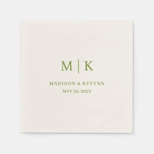 Minimalistisch und Chic Hochzeitsservietten Serviette