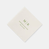 Minimalistisch und Chic | Hochzeitsservietten Serviette (Ecke)