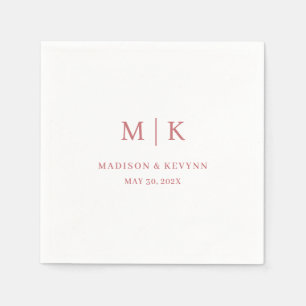 Minimalistisch und Chic Hochzeitsservietten Serviette