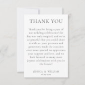 Minimalistisch und elegant Dankeschön-Karte Dankeskarte (Vorderseite)