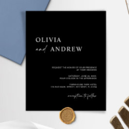 Minimalistisch und modern | Einladung zur Hochzeit