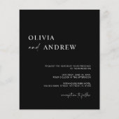 Minimalistisch und modern | Einladung zur Hochzeit (Vorderseite)