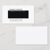 minimalistisch und modern elegant minimalistisch visitenkarte (Vorne/Hinten)