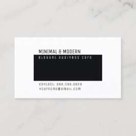 minimalistisch und modern elegant minimalistisch visitenkarte