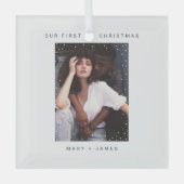 Minimalistisch und modern | Leichtes und Verheirat Ornament Aus Glas (Vorderseite)