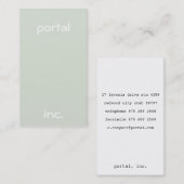 Minimalistisch und modern visitenkarte (Vorne/Hinten)