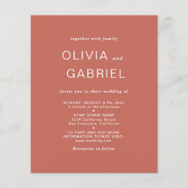 Minimalistisch und stilvoll. Moderne rostbraune Ho Flyer