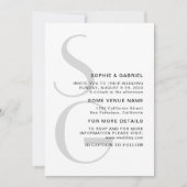 Minimalistisch und stilvoll. Typografie Einladung (Vorderseite)