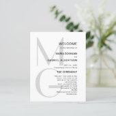 Minimalistisch und stilvoll. Typografie-Monogramm- (Stehend Vorderseite)