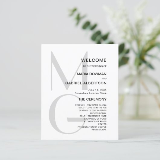 Minimalistisch und stilvoll. Typografie-Monogramm- (Stehend Vorderseite)