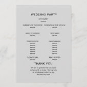 Minimalistisch und stilvoll. Typografie Programm (Rückseite)