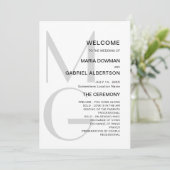 Minimalistisch und stilvoll. Typografie Programm (Stehend Vorderseite)