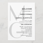 Minimalistisch und stilvoll. Typografie Programm (Vorderseite)