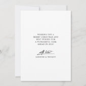 Minimalistisch Unser erstes Foto zu Weihnachten (Rückseite)