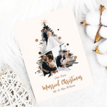 Minimalistisch unser erstes Verheiratetes Weihnach