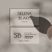 Minimalistisch Vanilla Boho | Trendy Retro Chic Visitenkarte