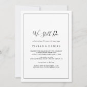 Minimalistisch verlängern wir uns noch immer einladung (Vorderseite)