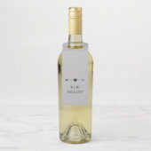 Minimalistisch | Verlobung Dove Gray | Flaschenanh Flaschenanhänger (Auf Flasche)