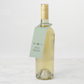 Minimalistisch | Verlobung | Flaschenanhänger (Angewinkelt)