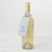 Minimalistisch | Verlobung | Flaschenhanger Flaschenanhänger (Angewinkelt)