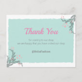 Minimalistisch Vielen Dank an die Postkarte (Vorderseite)