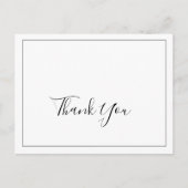 Minimalistisch Vielen Dank an die Postkarte (Vorderseite)
