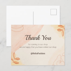 Minimalistisch Vielen Dank an die Postkarte